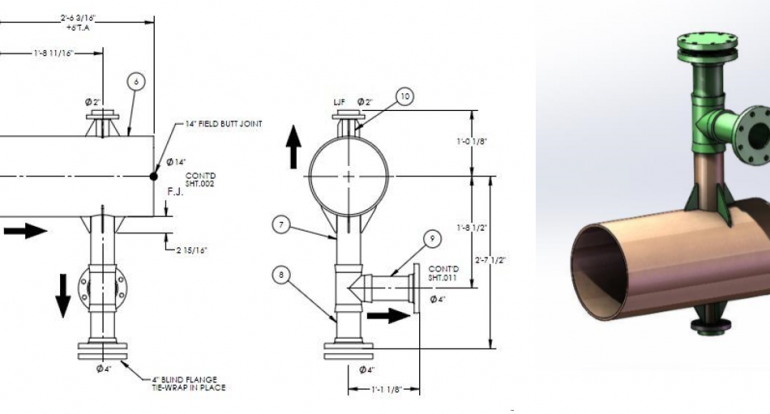 Development of 2D Piping Spool Drawings and 3D Spool Model